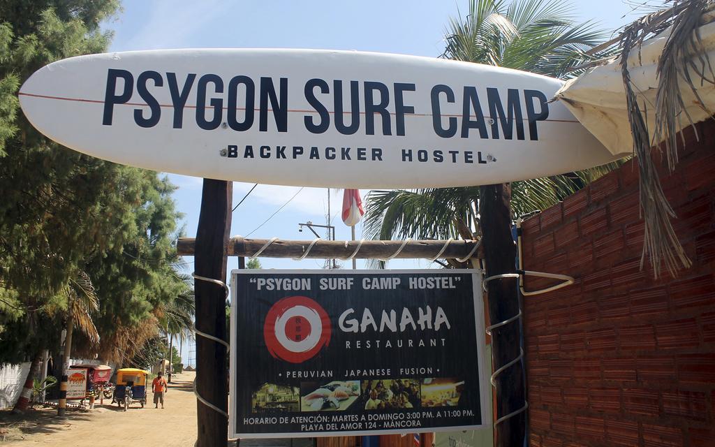 Psygon Surf Camp Hostel Mancora Bagian luar foto